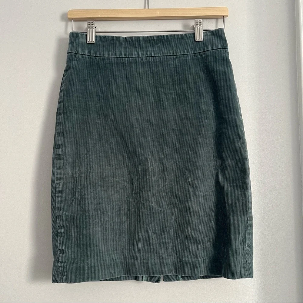 J.Crew Textured Green Skirt